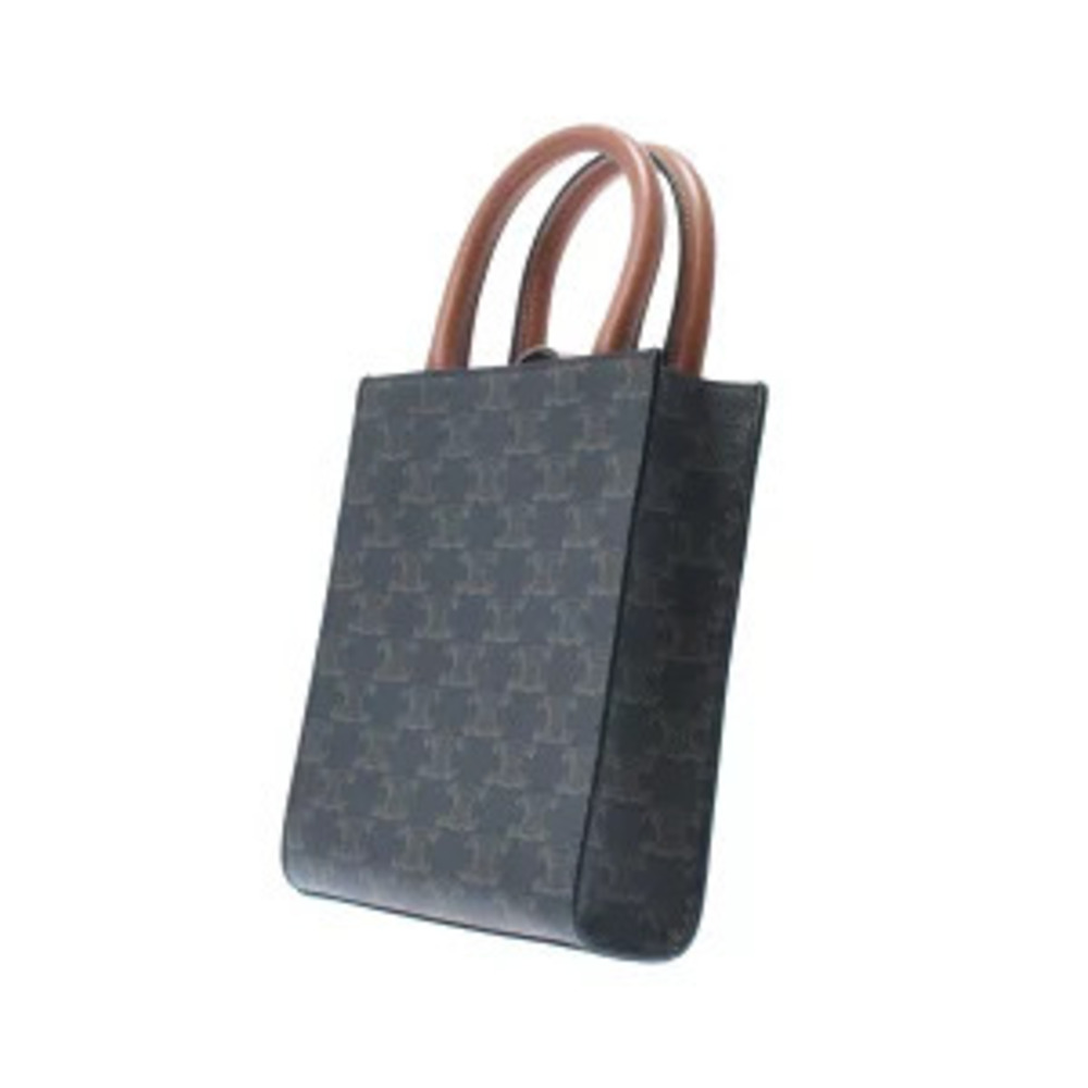 Celine Vertical Cabas Tan Triomphe Canvas Handbag - Picture 2 of 9